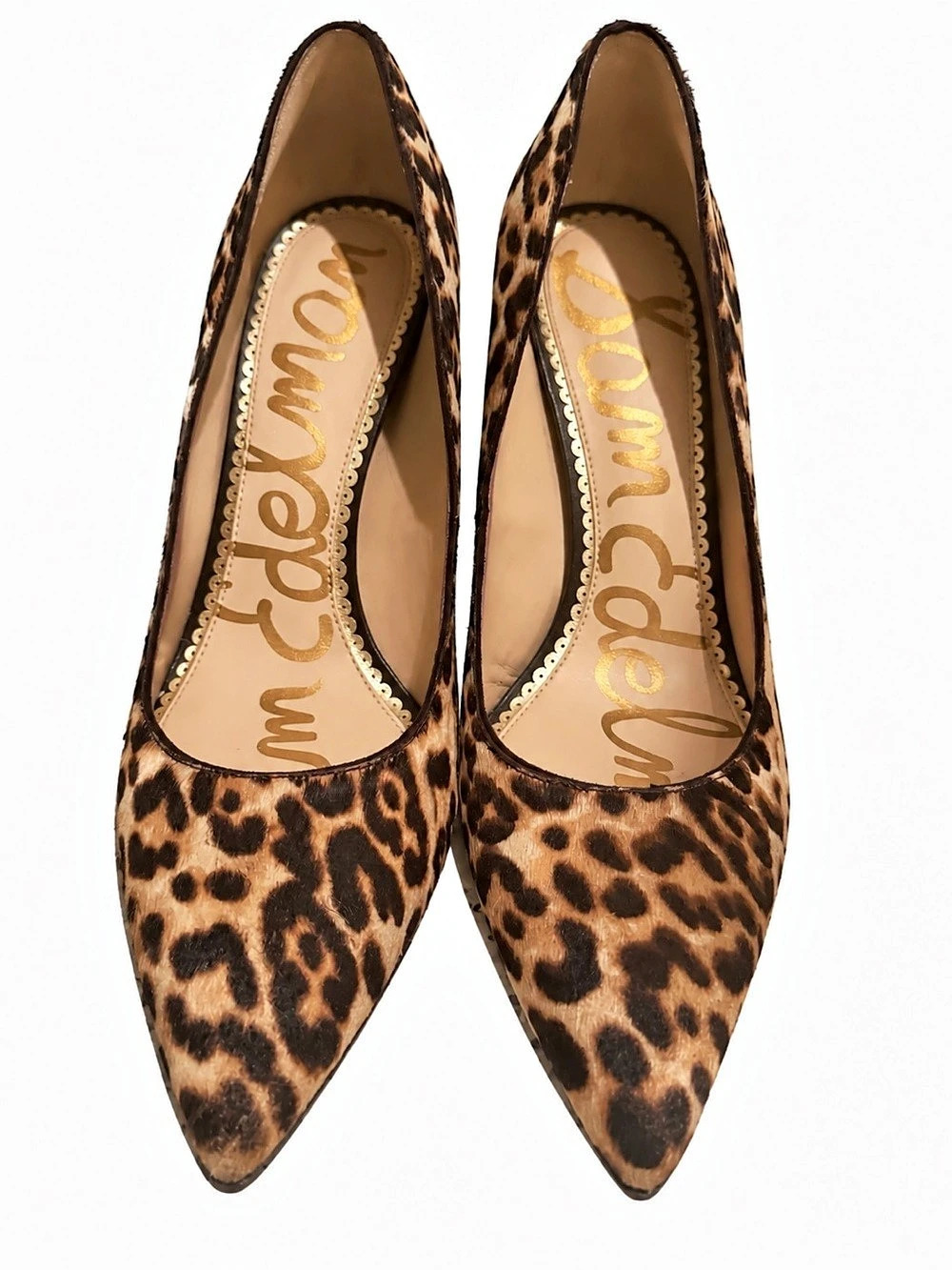 Sam Edelman Hazel Pointed Toe Pump Leopard Print Heels Size 8
